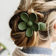 Olive Flower Claw Clip by Wild Lark