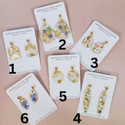 Uv Resin Earrings with Pressed Flowers - 3 by Wild Lark