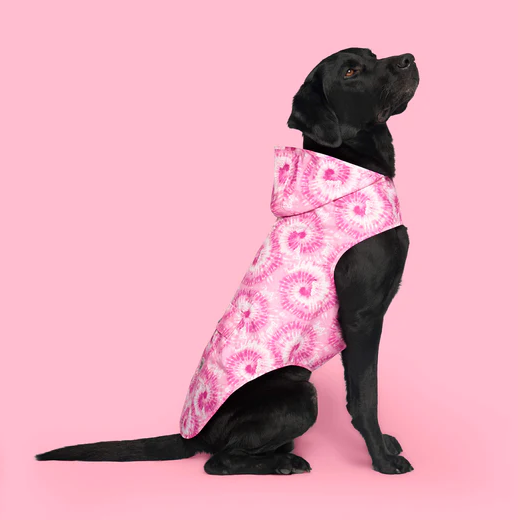 Canada Pooch Pick Me Rain Poncho Barbie Tie Dye size 08 by Pet Food Warehouse