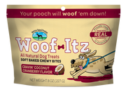 American Natural Premium Dog Treat Woof-Itz Coconut Cranberry 8oz by Pet Food Warehouse