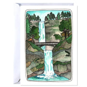 Greeting Card - Multnomah Falls