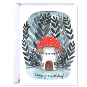 Birthday Card - Mushroom House