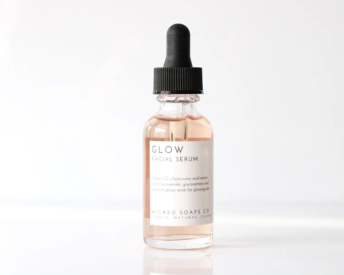 Glow Facial Serum with Vitamin C + Hyaluronic Acid