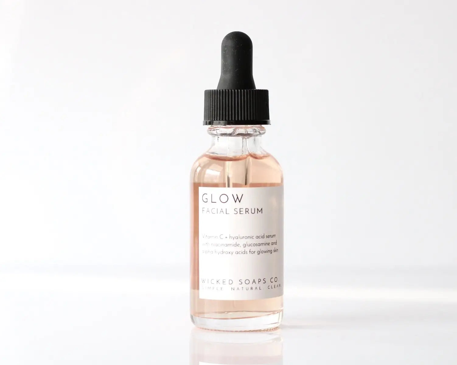 Glow Facial Serum with Vitamin C + Hyaluronic Acid by Wild Lark