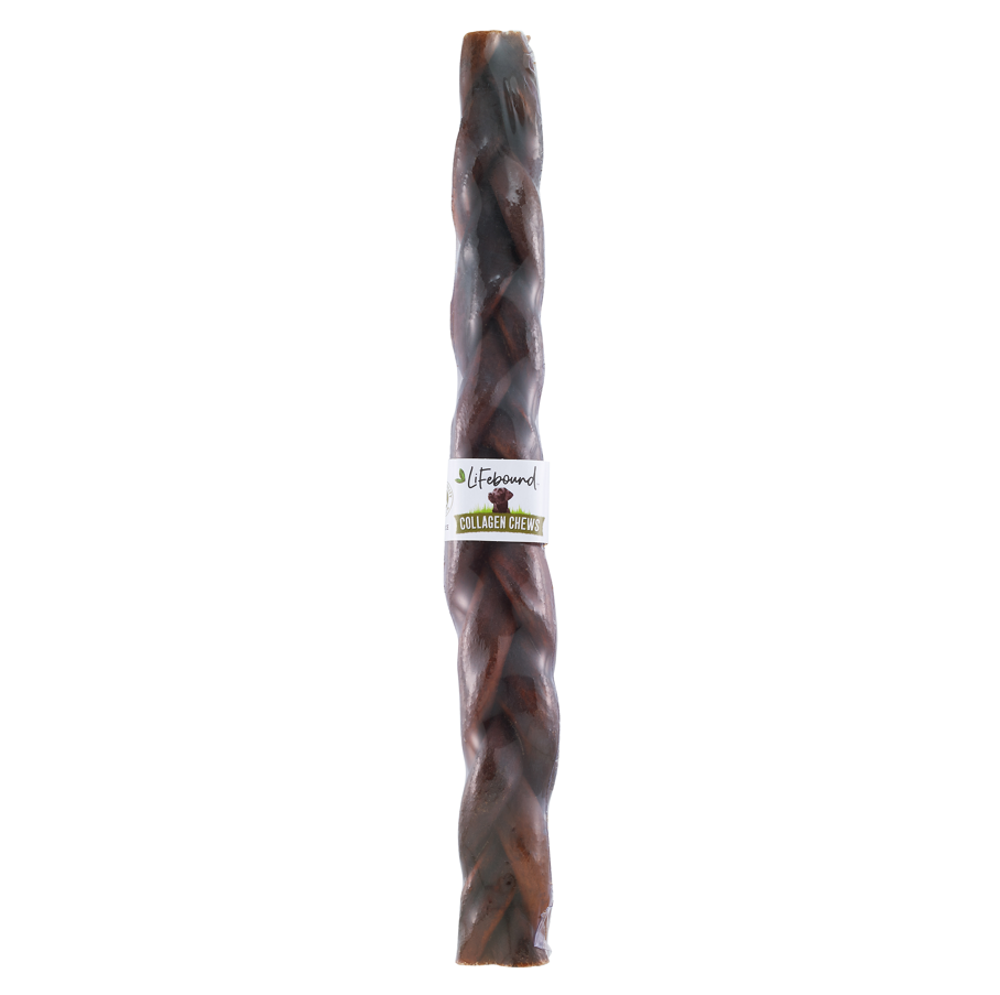 Lennox Collagen Braided Stick 12" by Pet Food Warehouse