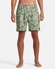 RVCA Barnes 17" Elastic Waist Boardshorts - Surplus by Harbour Thread