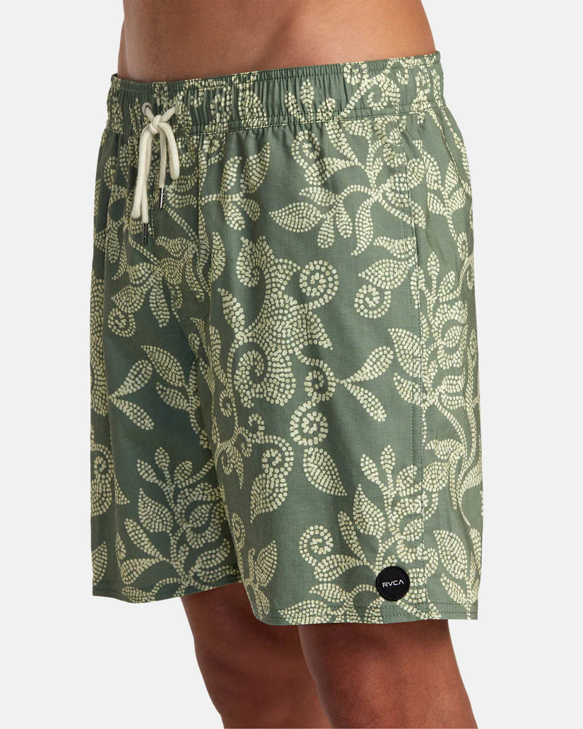 RVCA Barnes 17" Elastic Waist Boardshorts - Surplus by Harbour Thread
