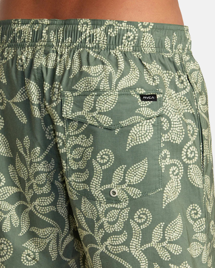 RVCA Barnes 17" Elastic Waist Boardshorts - Surplus by Harbour Thread