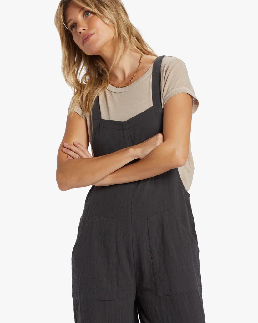 Billabong Pacific Time Jumpsuit - Black Sands by Harbour Thread