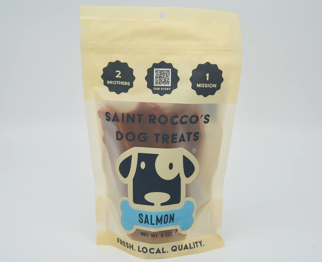 Saint Rocco’s Dog Treats Salmon 8oz by Pet Food Warehouse