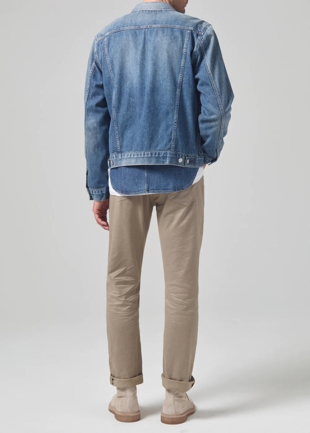 Citizens Of Humanity Gage Slim Straight Stretch Linen - Dune by Harbour Thread