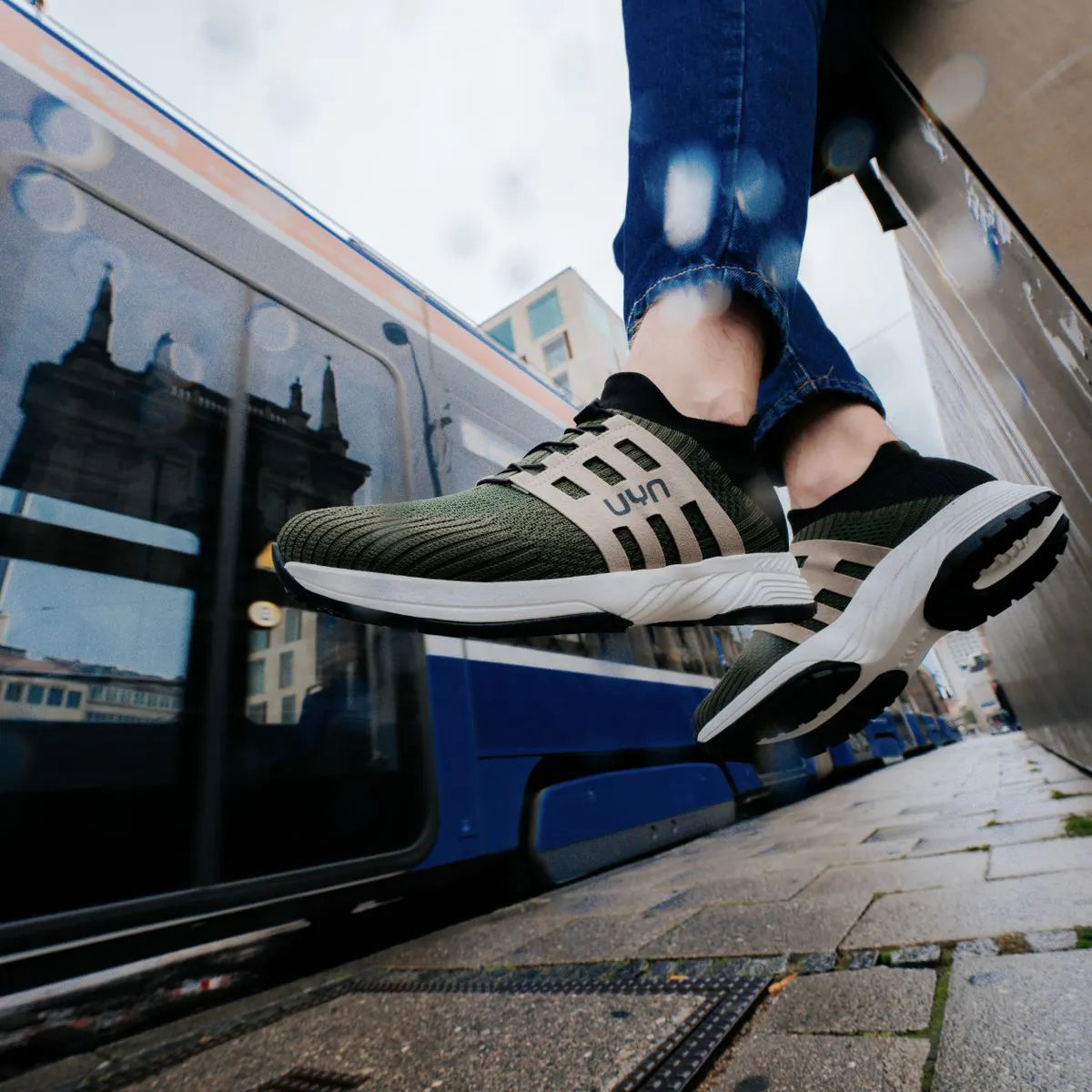 UYN Men's Nature Tune Shoes - Military/Black by Harbour Thread