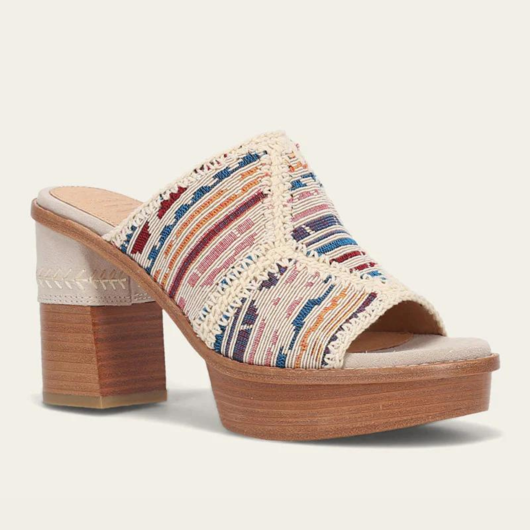 FRYE Pipa Crochet Platform Sandal - Ivory by Harbour Thread