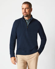 Billy Reid Cullman Half Zip - Navy by Harbour Thread