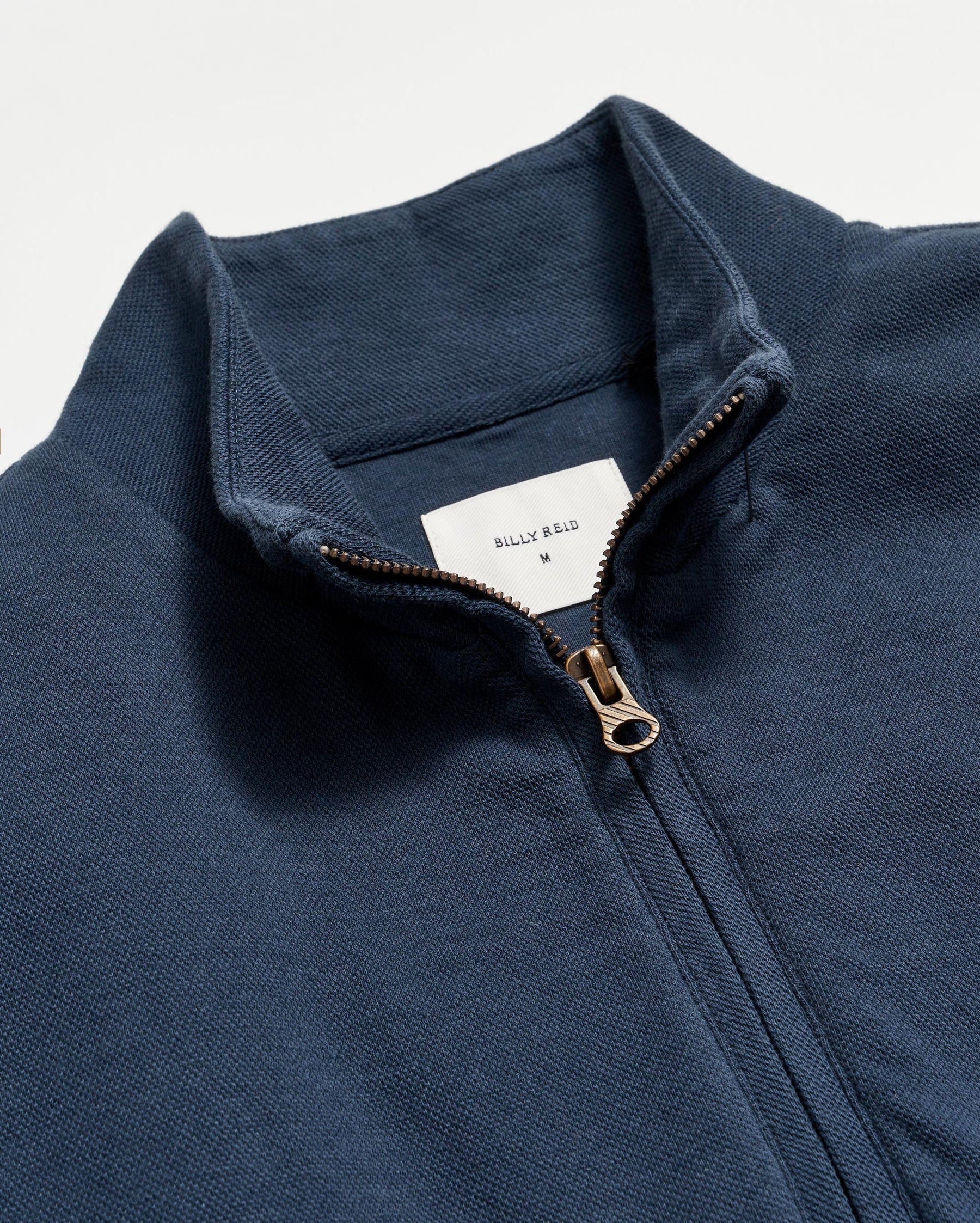 Billy Reid Cullman Half Zip - Navy by Harbour Thread