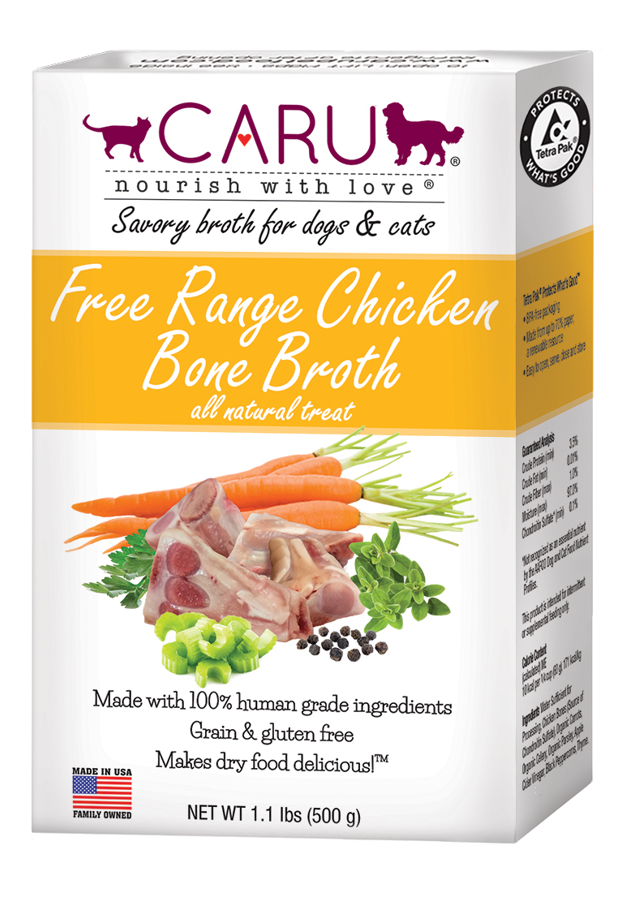 CARU Classic Free Range Chicken Bone Broth Dog & Cats 1.1lb by Pet Food Warehouse