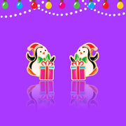 Girl Nation - Penguin Surprise Stud Earrings by SidePony Boutique