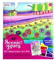 Scenic Hues DIY Watercolor Kit Flowers And Gardens by Homeportonline