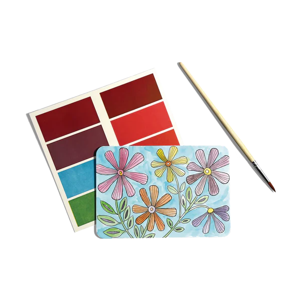 Scenic Hues DIY Watercolor Kit Flowers And Gardens by Homeportonline