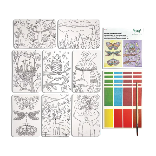 Scenic Hues DIY Watercolor Kit Forest Adventure by Homeportonline