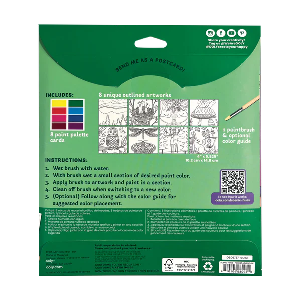 Scenic Hues DIY Watercolor Kit Forest Adventure by Homeportonline
