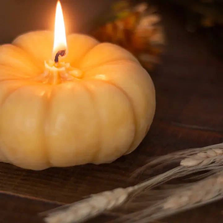 Sale!-Pumpkin Beeswax Candle