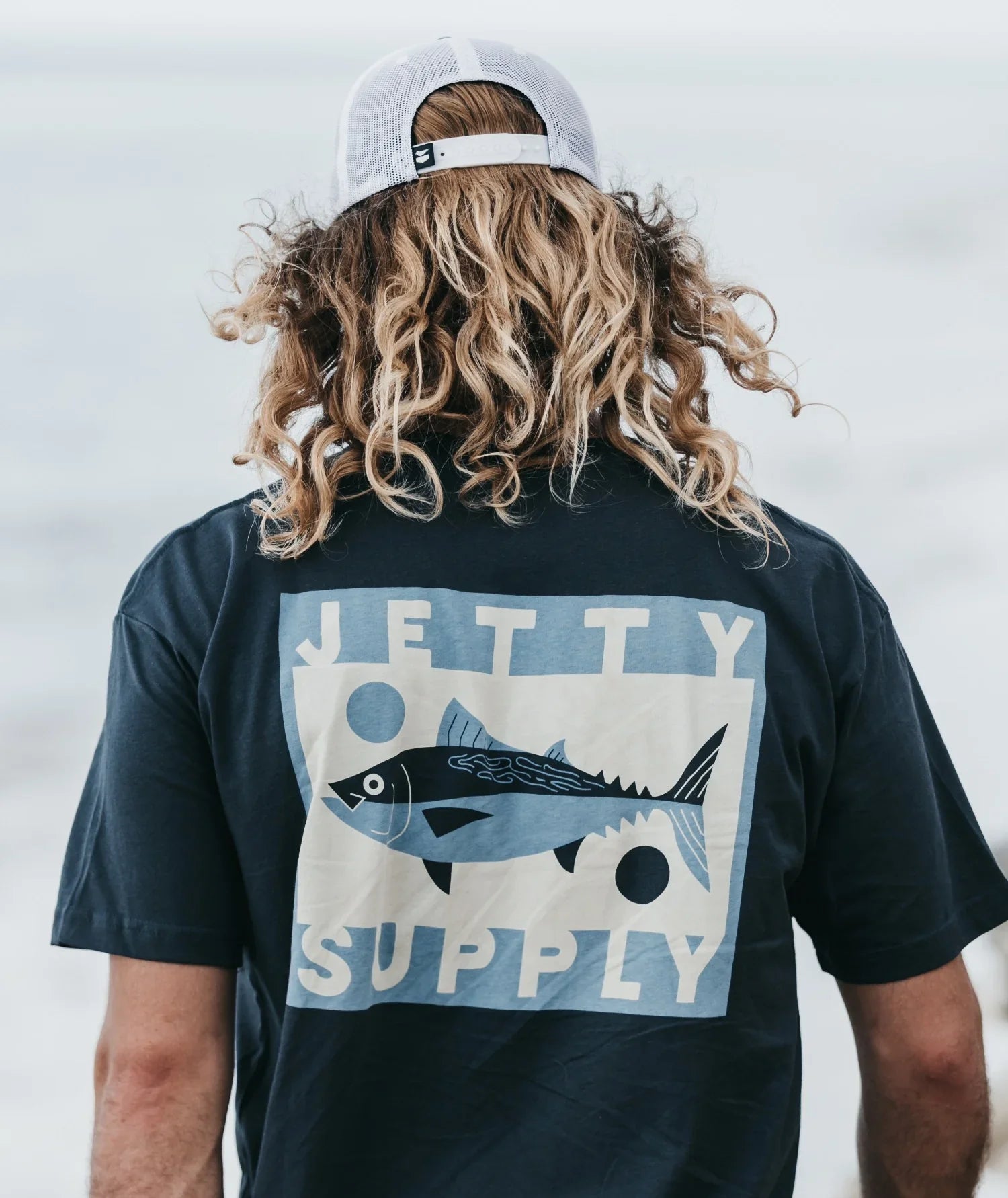 Jetty Beach Tuna Tee - Blue by Harbour Thread