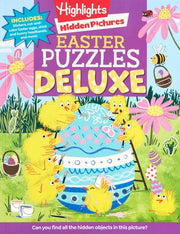 Easter Puzzles Deluxe Easter Activity Book with Hidden Pictures Puzzles, Mazes, Crafts, Recipes and Over 100 Easter Stickers