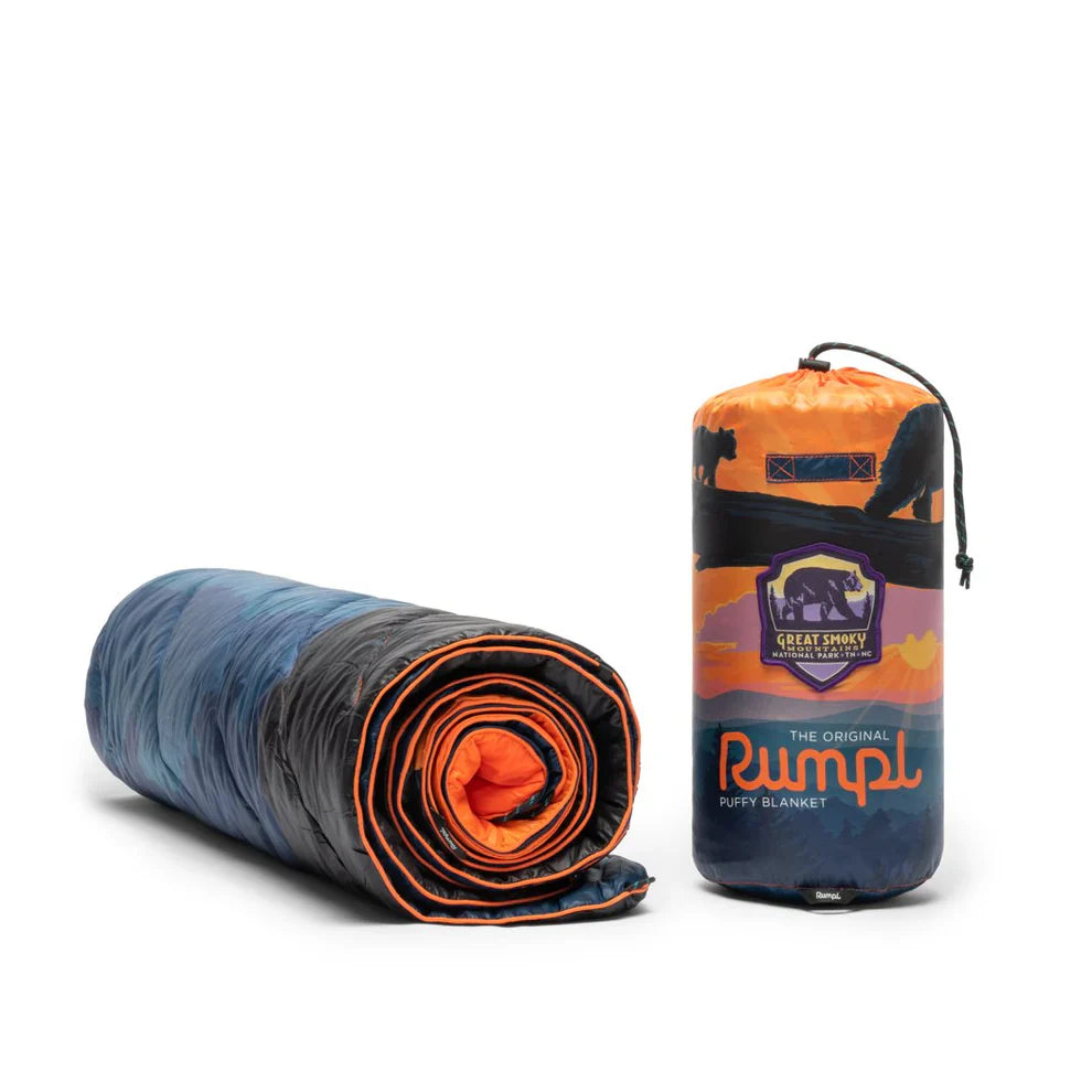 Rumpl Original Puffy Blanket (1 Person) - Great Smoky National Park by Harbour Thread