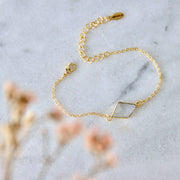 Mesa Blue Freeform Quartz Bracelet by Harbour Thread