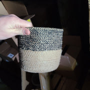 Small tan black basket