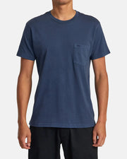 RVCA PTC II Pigment Short Sleeve Tee - Moody Blue by Harbour Thread