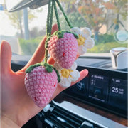 Crochet Hanging Strawberry