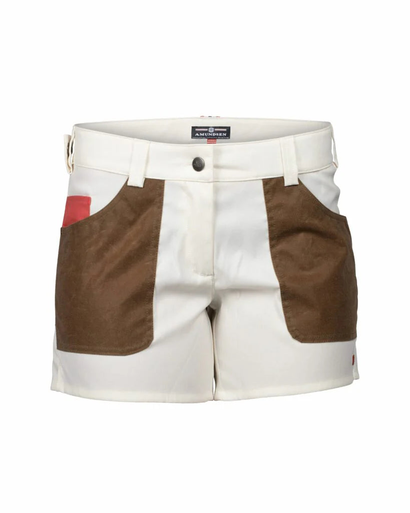 Amundsen Sports 5Incher Field Shorts - Offwhite/Tan by Harbour Thread