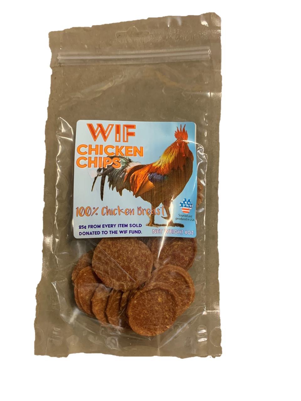 WIF USA Chicken Chips 4oz by Pet Food Warehouse