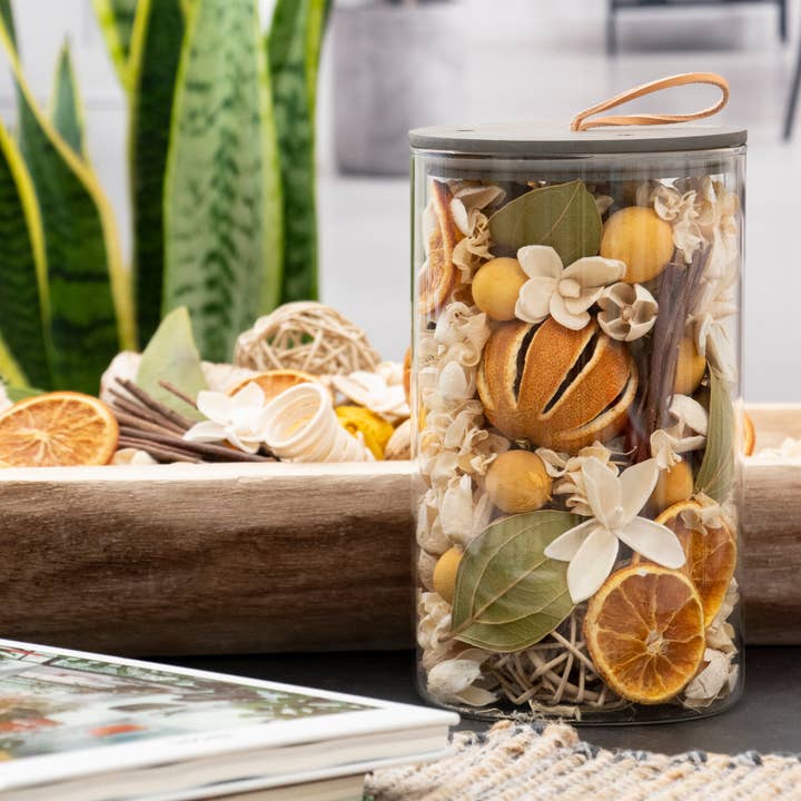 Lemon Zest & Thyme Potpourri Jar by Wild Lark