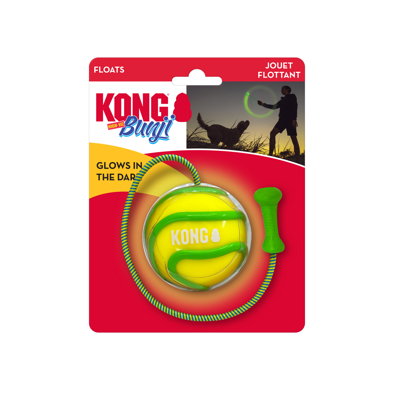 Kong Bunji High-Viz Ball Assorted Medium by Pet Food Warehouse