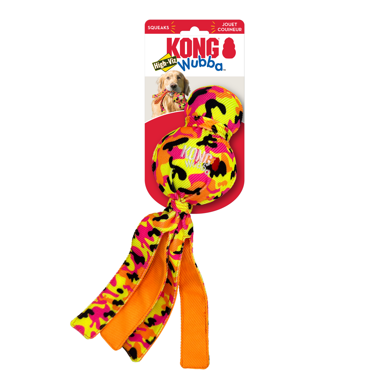 Kong Wubba Ballistic High-Viz Large by Pet Food Warehouse
