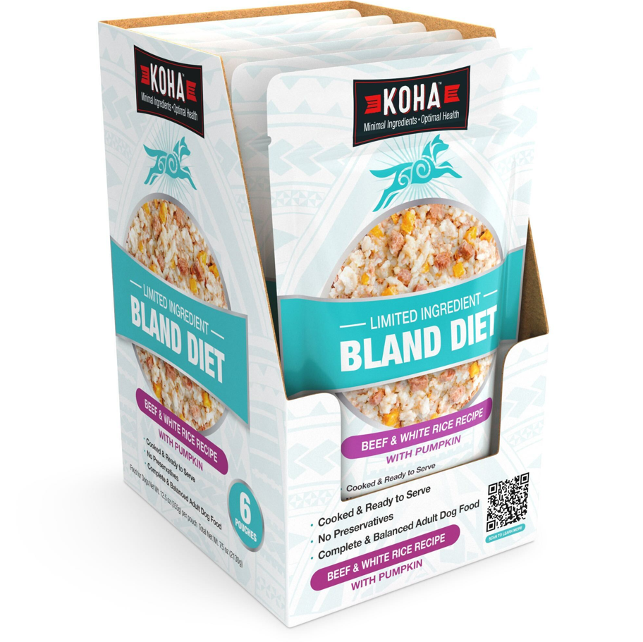 Koha Bland Diets for Dog Beef and White Rice Pouch 12.5oz by Pet Food Warehouse