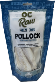 OC Raw Freeze Dried Dog Pollock Fillet Treats 3.2oz by Pet Food Warehouse