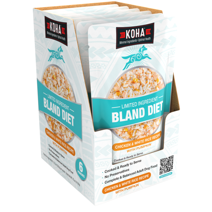 Koha Bland Diets for Dog Chicken and White Rice Pouch 12.5oz by Pet Food Warehouse