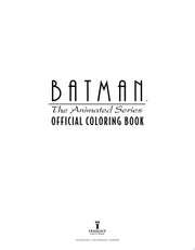 Batman: The Animated Series: Official Coloring Boo
