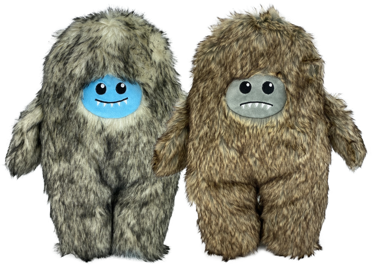 Multipet Dog Toy Plush Yeti Betty with Squeaker Assorted 10.5" by Pet Food Warehouse