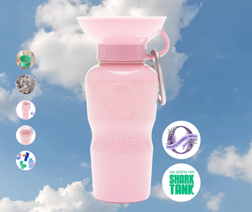 Springer Pet Classic Travel Bottle Cotton Candy 22oz by Pet Food Warehouse