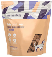 Momentum Carnivore Nutrition Dog Treat Bison Liver 4oz by Pet Food Warehouse