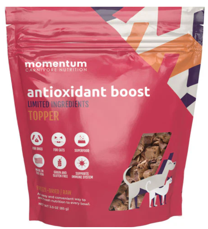 Momentum Carnivore Nutrition Dog Freeze Dried Antioxidant Boost Topper 3oz by Pet Food Warehouse