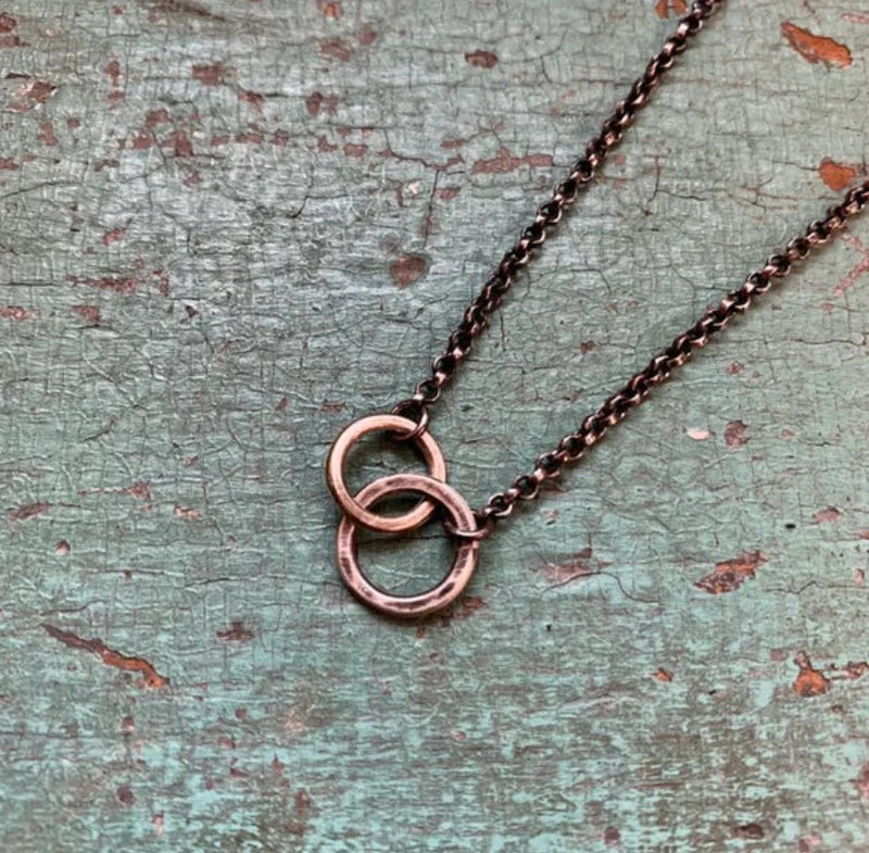 Interconnected Circles Necklace by Harbour Thread