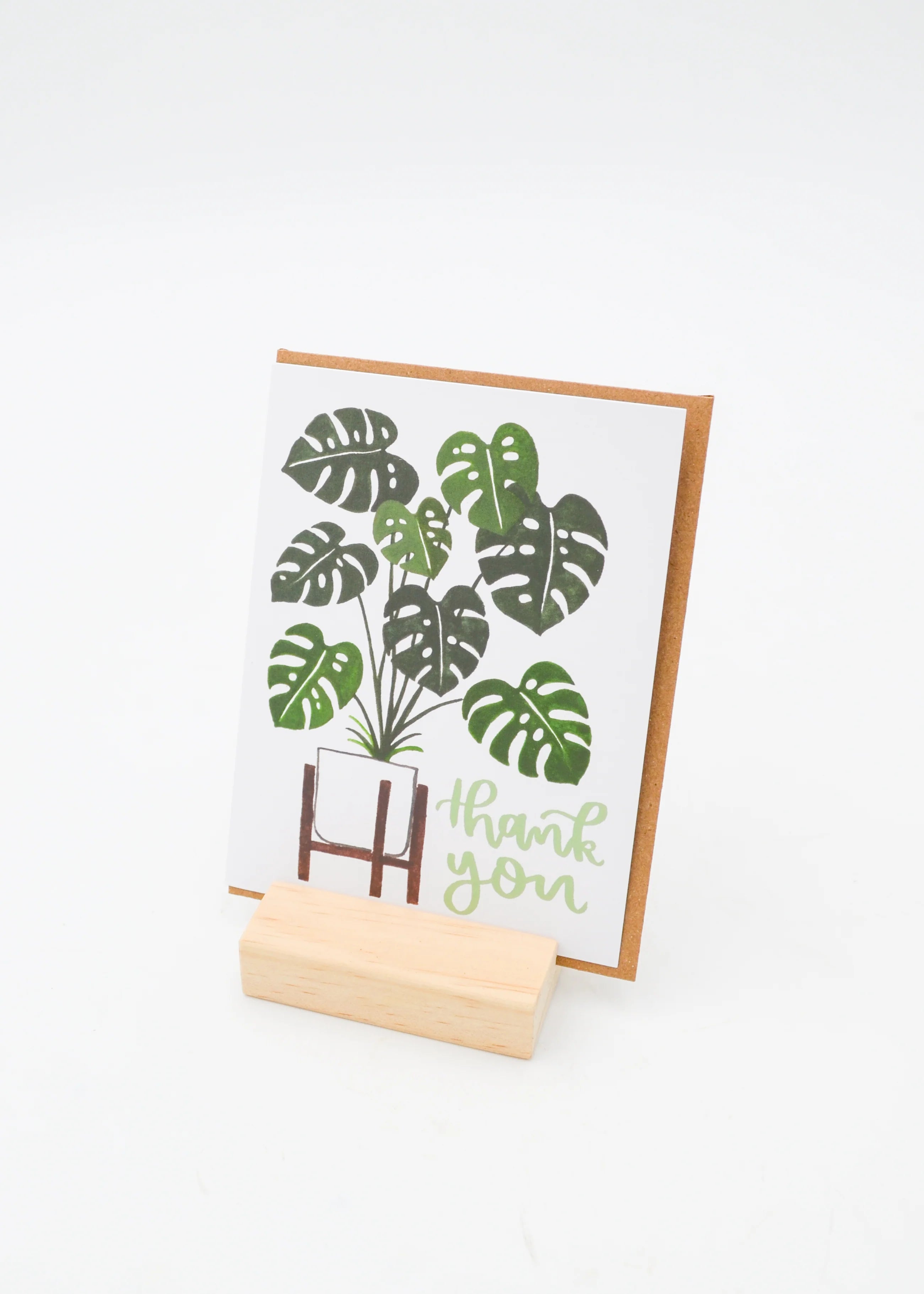 "Thank You Card" - Monstera Plant by Wild Lark