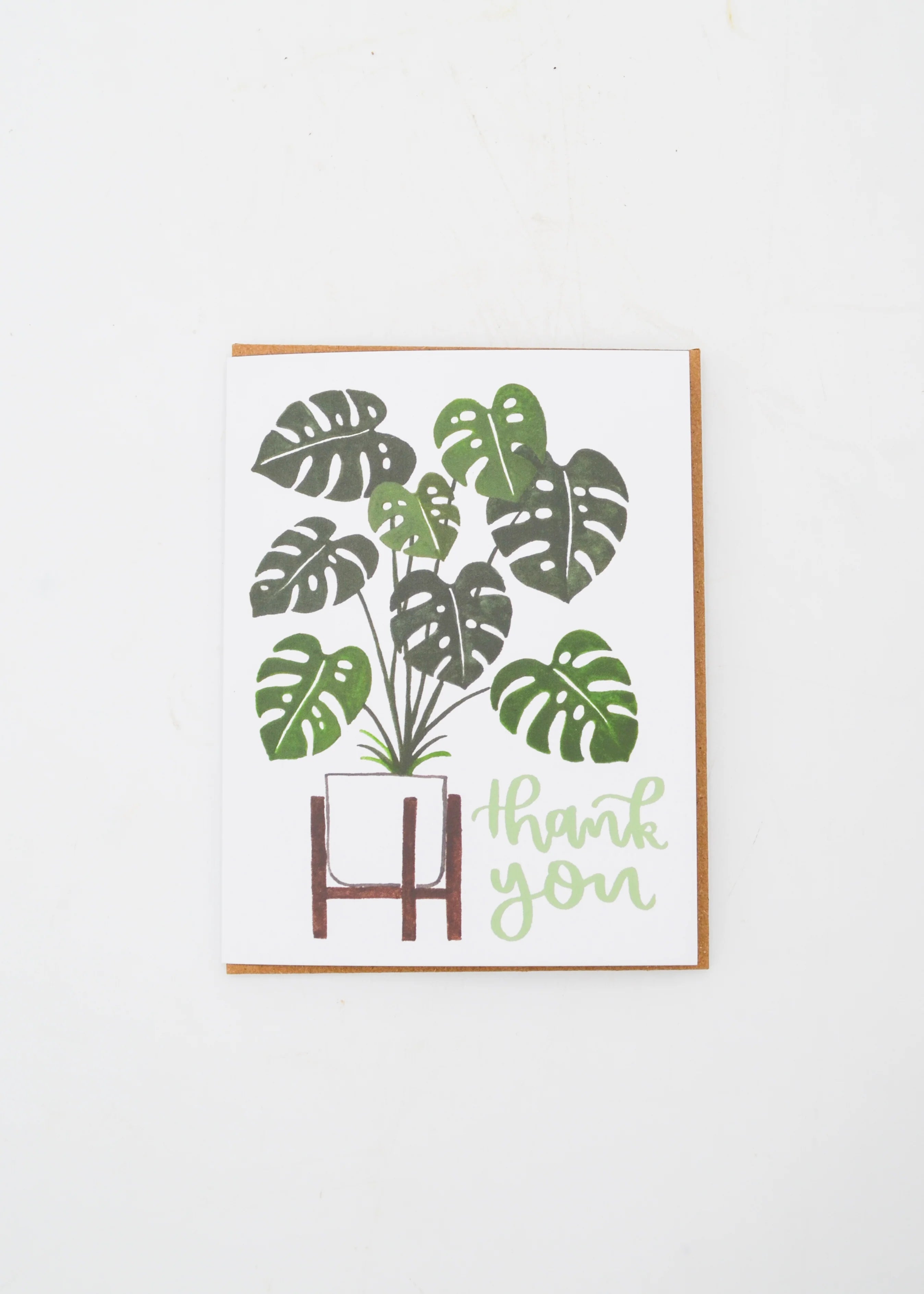 "Thank You Card" - Monstera Plant by Wild Lark