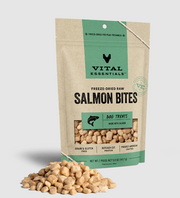 Vital Essentials Freeze-Dried Raw Salmon Bites Dog Treats 5oz by Pet Food Warehouse